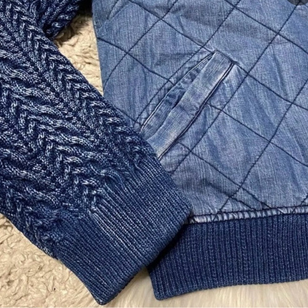 Cloth & Stone cloth blue cable knit coat - Picture 11 of 12